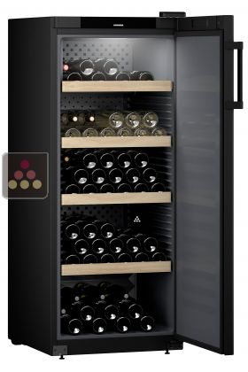 Single-temperature wine cabinet for ageing or service