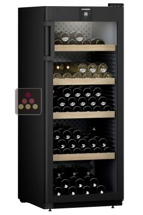 Single-temperature wine cabinet for ageing or service