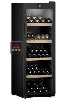 Single-temperature wine cabinet for ageing or service