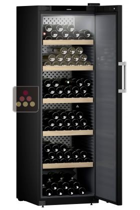 Connected single-temperature wine cabinet for ageing or service