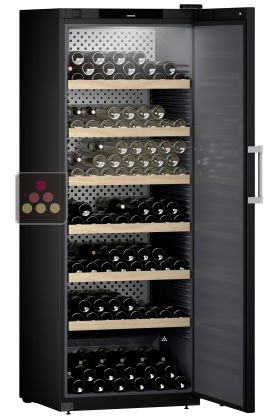 Connected single-temperature wine cabinet for ageing or service