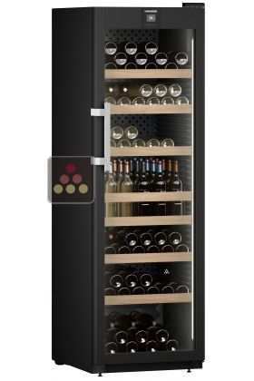 Connected single-temperature wine cabinet for ageing or service