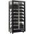 Professional multi-temperature wine display cabinet - 4 glazed sides - Inclined ans standing bottles - Magnetic and interchangeable cover