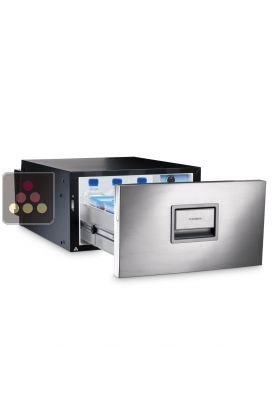 Pull-out fridge - 30L - DC 12/24V - Stainless steel front panel