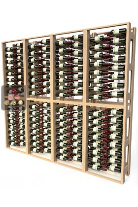 Wooden storage rack for 384 bottles