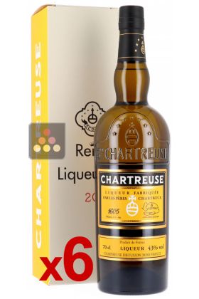 Lot of 6 bottles Chartreuse Reine des liqueurs 2010-11-12-13-21 and 2022