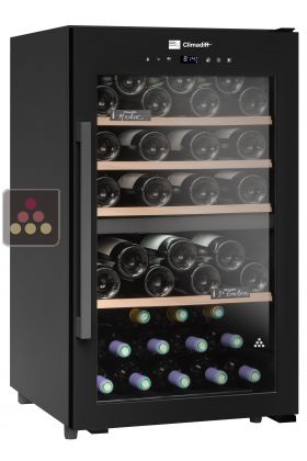 2 temperature wine cabinet for service and ageing