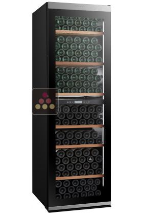 Connected 2 temperature wine cabinet for service and storage 