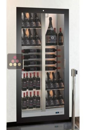 Professional built-in multi-temperature wine display cabinet - Mixed shelves - 36cm deep