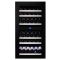 Dual temperature built in wine cabinet for service or aging self-ventilated