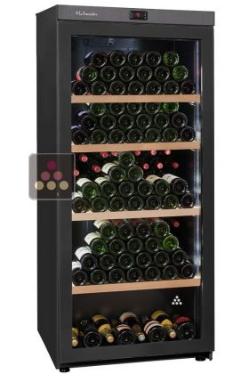 Multi-temperature wine cabinet for service and storage