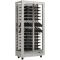 Multi-temperature wine display cabinet for service and storage - 3 glazed sides - Mixt equipment - Wooden cladding