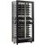 Multi-temperature wine display cabinet for service and storage - 3 glazed sides - Mixt equipment - Wooden cladding