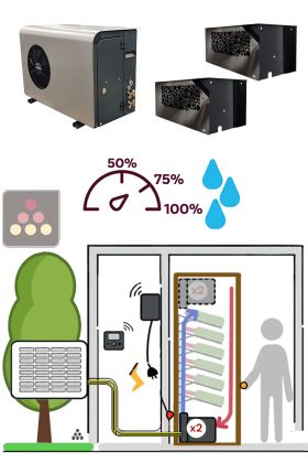 Air conditioner for wine cellar 2100W - Wine cabinet evaporator - Cooling and Humidifying