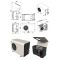 Air conditioner for wine cellar 1470W - Wine cabinet evaporator - Cooling and Humidifying