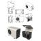 Air conditioner for wine cellar 1130W - Wine cabinet evaporator - Cooling and Humidifying