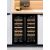 Built-in dual temperature wine cabinet for service