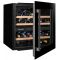 Built-in dual temperature wine cabinet for service