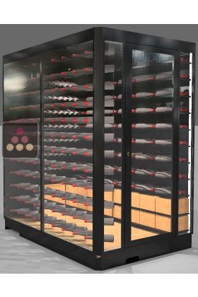 Custom made wine cellar with single temperature - Steel structure