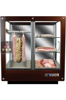 3-sided refrigerated display cabinet for storage or service of delicatessen