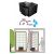 Monobloc air conditionner 1 temperature for wine cabinet 680W - Cooling and humidifying - Up evacuation - 20m3