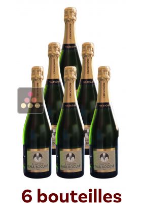 6 bottles of Champagne in 6 kraft bags Paul Bocuse 