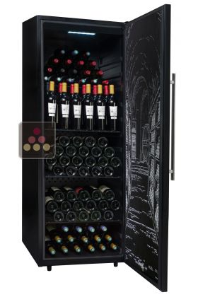 Single temperature wine cabinet for ageing or service