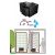 Monobloc air conditionner 1 temperature for wine cabinet 800W - Cooling and humidifying without floor space - Up evacuation - 30m3