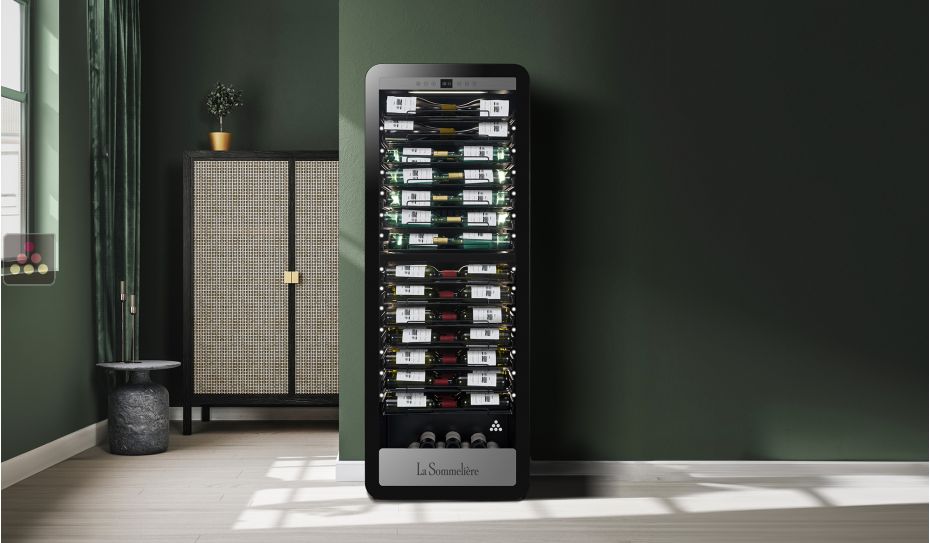 2-temperature wine cabinet for service and/or storage