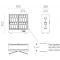 Built-in combination of 2 multi-temperature wine display cabinets - 36cm deep - Standing bottles - Flat frame