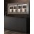 Built-in combination of 2 multi-temperature wine display cabinets - 36cm deep - Standing bottles - Flat frame
