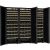 Combination of a 3 single temperature ageing or service wine cabinets - Sliding shelves - Special bottle sizes