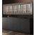 Built-in combination of 3 multi-temperature wine display cabinets - 36cm deep - Standing bottles - Flat frame