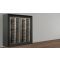 Combination of two professional multi-temperature wine display cabinets - Horizontal bottles - Curved frames
