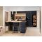 Triple temperature built in self ventilated wine service cabinet - Push/Pull opening