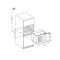 Self-ventilated column built-in double temperature wine cabinet for service