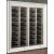 Built-in combination of two professional multi-temperature wine display cabinets - Inclined bottles - Curved frame