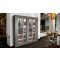 Freestanding combination of 2 modular multi-purpose wine display cabinets - Mixed shelves - 36cm deep