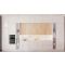 Dual temperature built in wine cabinet for service or aging self-ventilated with a customizable front