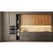 Dual temperature built in wine cabinet for service or aging self-ventilated with a customizable front