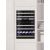 Dual temperature built in wine cabinet for service or aging self-ventilated with a customizable front