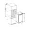 Dual temperature built in wine cabinet for service or aging self-ventilated with a customizable front