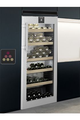 Built-in connected 2 temperature wine cabinet for aging or service