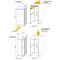 Built-in connected 2 temperature wine cabinet for ageing or conservartion