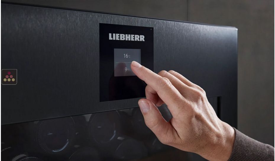 Built-in connected 2 temperature wine cabinet for ageing or service