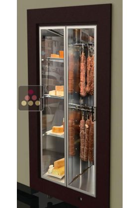 Professional built-in display cabinet for cured meat and cheese