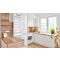 Combined built-in refrigerator and freezer with customizable front panels - 236L