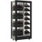 Professional multi-temperature wine display cabinet - 4 glazed sides - Mixed equipment - Interchangeable cladding