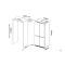 Built-in combined built-in refrigerator and freezer - 466L