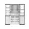Combined refrigerator and freezer - 466L